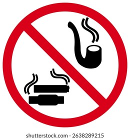 Sign No Smoking Allowed Here, Icon of Smoking Prohibition, Symbol of Smoke free Zone