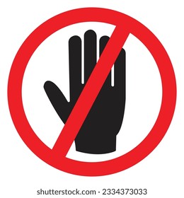 Sign not allowed, Stop sign