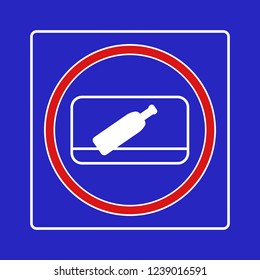 A sign of not throwing trash out the window. Prohibition sign
