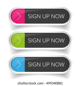 Sign Up Now button set