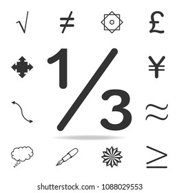 Sign Numbers three in one icon. Detailed set of web icons and signs. Premium graphic design. One of the collection icons for websites, web design, mobile app on white background