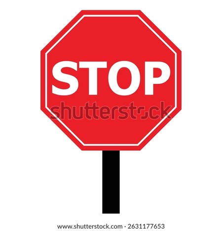 The sign is an octagon, which is the universally recognized shape for stop signs