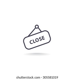 sign off, Web icon.