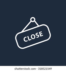 sign off, Web icon.