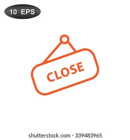 sign off, Web icon.