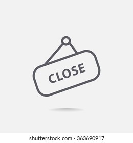 sign off, Web icon.