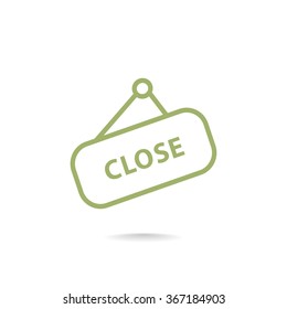 sign off, Web icon.