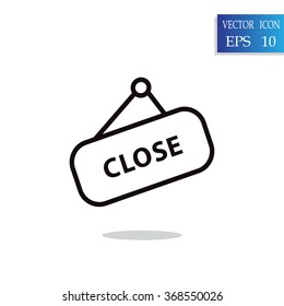 sign off, Web icon.