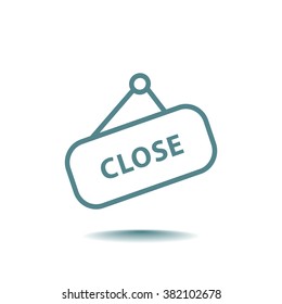sign off, Web icon.