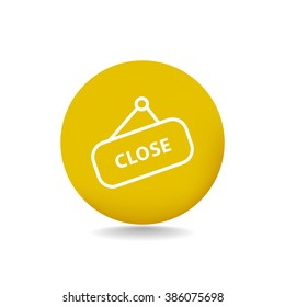 sign off, Web icon.