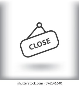 sign off, Web icon.