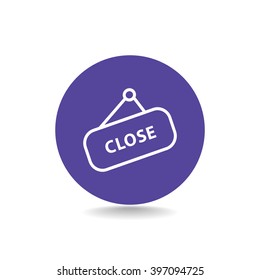 sign off, Web icon.