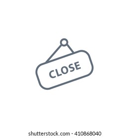sign off, Web icon.