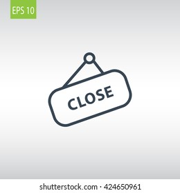 sign off, Web icon