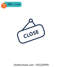 sign off, Web icon.