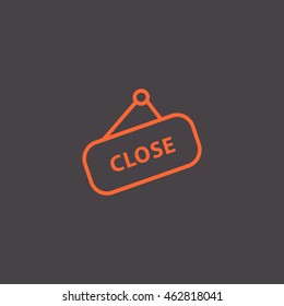 sign off, Web icon.