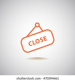 sign off, Web icon.