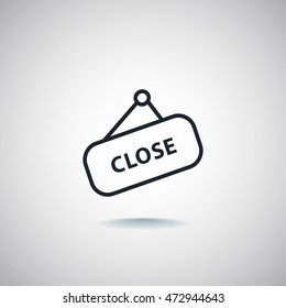 sign off, Web icon.