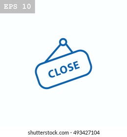 sign off, Web icon.