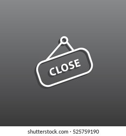 sign off, Web icon.