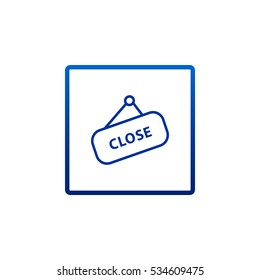 sign off, Web icon.