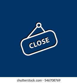 sign off, Web icon.