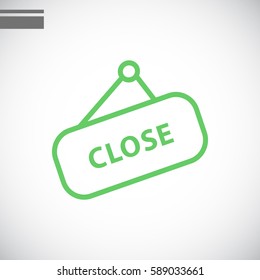 sign off, Web icon.