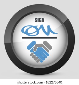 Sign on agreement document