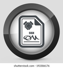 Sign on agreement document