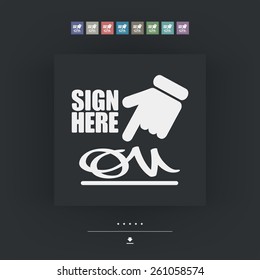 Sign on document