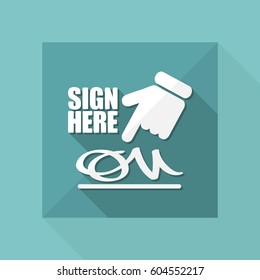 Sign on document