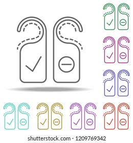 sign on the door of hotels dusk icon. Elements of Summer holiday & Travel in multi color style icons. Simple icon for websites, web design, mobile app, info graphics