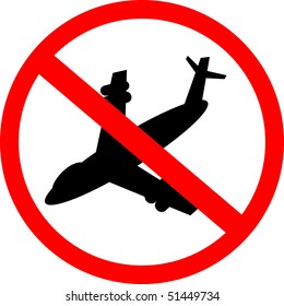 Sign on an interdiction for planes