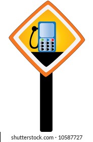 Sign on mobile refueling, vector CS3