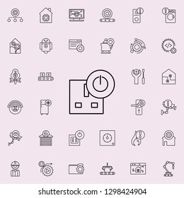 sign on the socket icon. Automation icons universal set for web and mobile