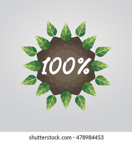 The sign is only natural. 100%