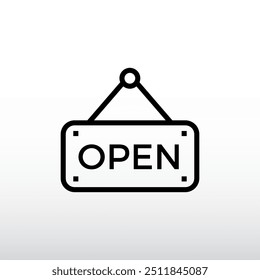 Ícone Assinar Abertura. Conceito de comércio eletrônico e vendas. Ilustração vetorial