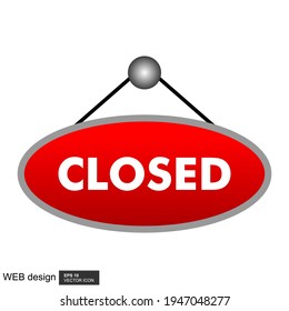 Sign of open restaurant. Board on rope with icon of open on door.