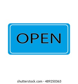 sign, open, vector icon