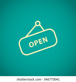 sign open web icon