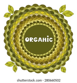 Sign organic vector illustration 