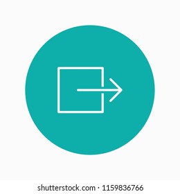sign out icon vector