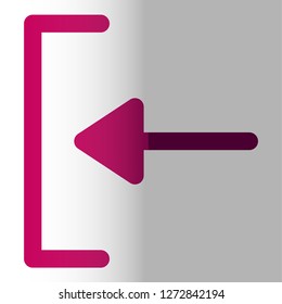 sign out icon vector