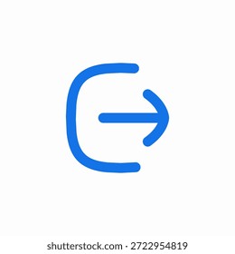 sign out icon sign vector