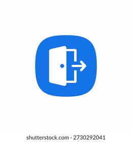 sign out icon sign vector