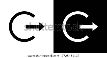 Sign out icon vector graphics. filled vector sign, Symbol illustration.