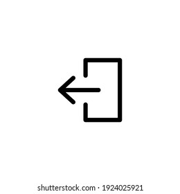 Sign out icon vector for web, computer and mobile app