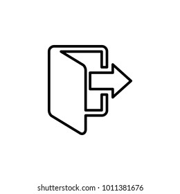 Sign Out, Logout Icon Vector Template