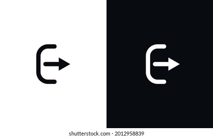 Sign Out, Logout Icon Vector Template