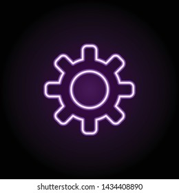 sign out sign neon icon. Elements of web set. Simple icon for websites, web design, mobile app, info graphics